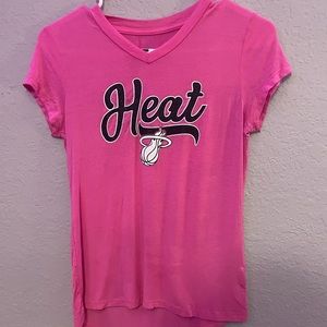 Pink glitter Miami Heat shirt